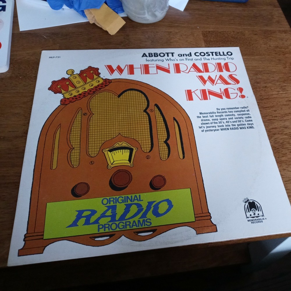 Abbott & Costello When Radio Was King Vinyl LP Who's On First The Hunting Trip-image