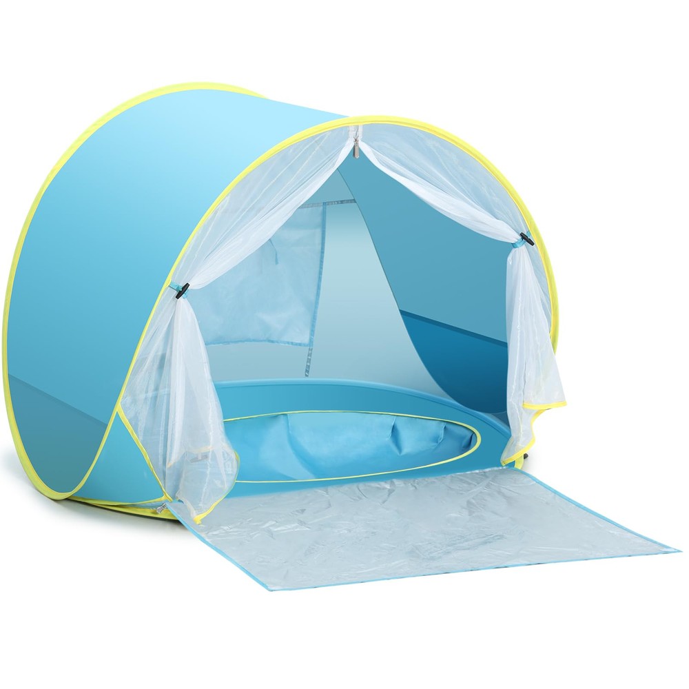 Baby Beach Tent, Pop Up Play Tent for Infants, UV Protection Sun Shelter for ...