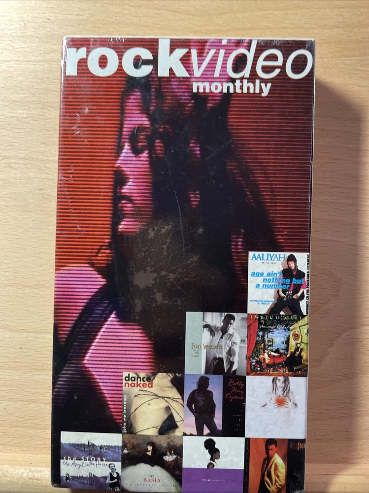 AALIYAH, INDIGO GIRLS, New ROCK VIDEO MONTHLY VHS Tape July 1994-image