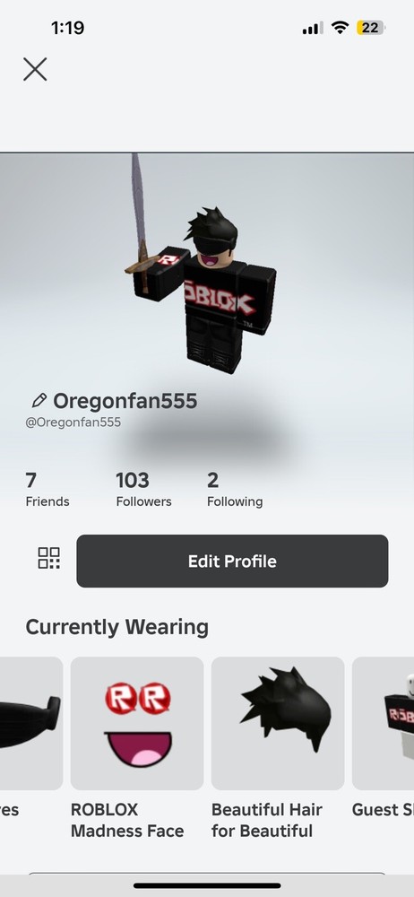 Super Rare Roblox Account With Roblox Madness Face, Old Builder Club Hats, Etc