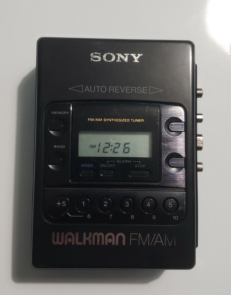 Vintage Sony WM-F2081 Walkman AM FM Radio Cassette Player