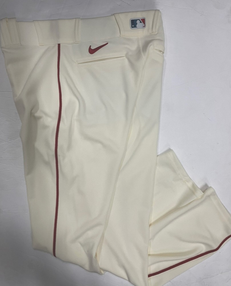 St Louis Cardinals Ivory Nike Team Issued Game Pants 34x36