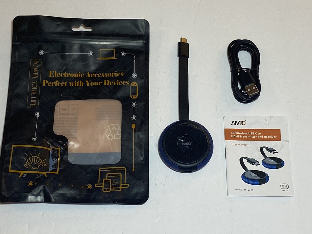 AIMIBO Wireless HDMI Transmitter TX Blue - Scratched-image