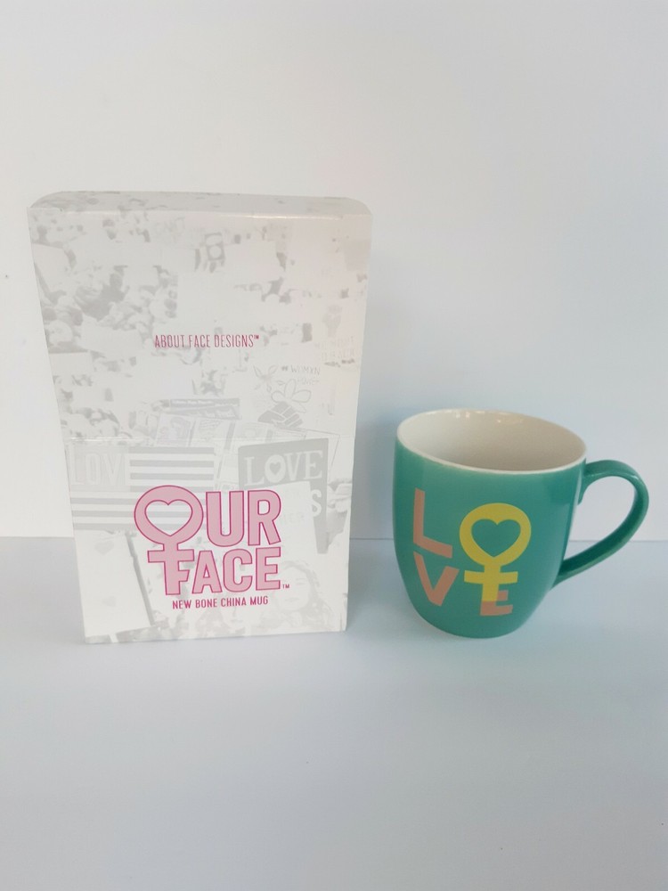 About Face Designs Our Face New Bone China Mug Gift Coffee Love Cup New-image