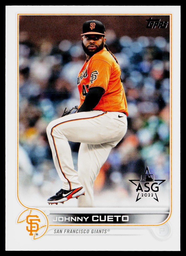 Johnny Cueto 2022 Topps All-Star Game Stamped #73 San Francisco Giants MLB Baseball Card