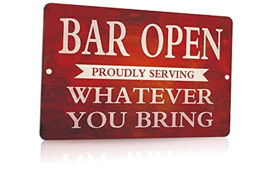 Bar Open Metal Tin Sign Vintage Tin Sign for Bar Man Cave Funny Wall ASpicshow5