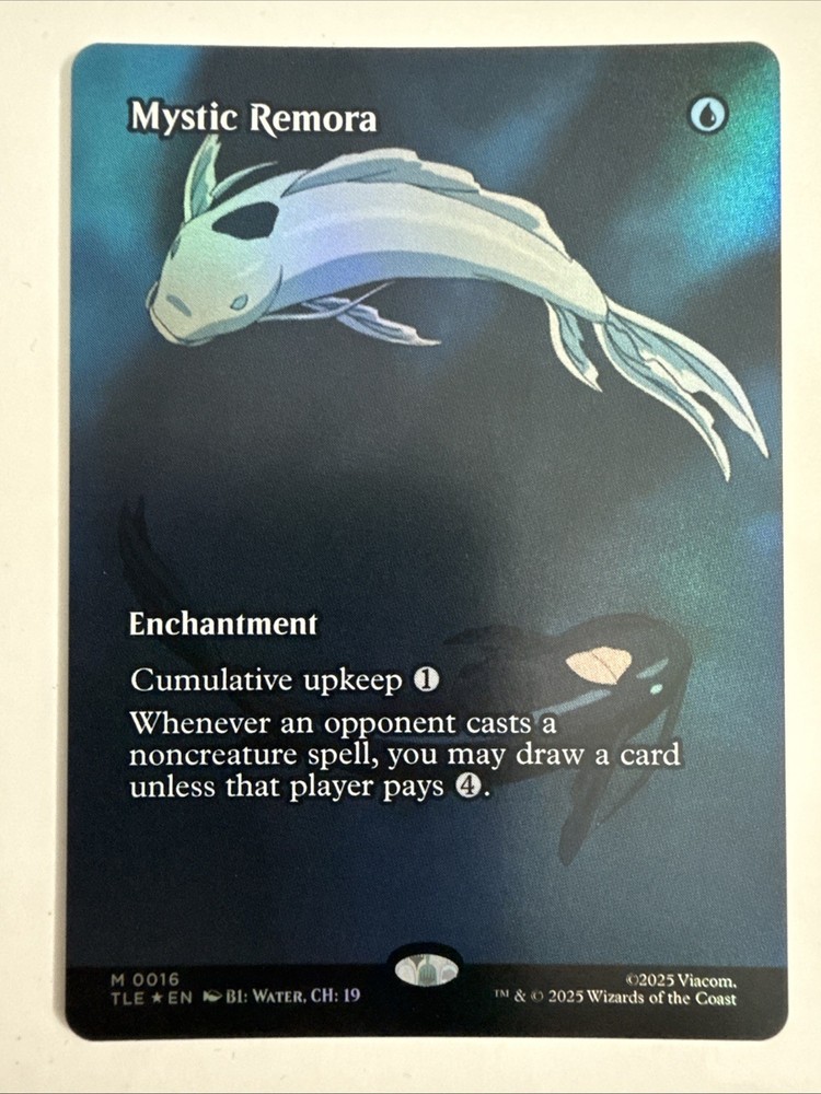 MTG Mystic Remora 0016 Foil (Borderless) Avatar: Last Airbender TLE NM
