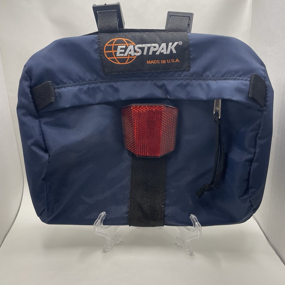 Vintage Eastpak Bike Handle Bar Cycling Bag with foam insert and reflector