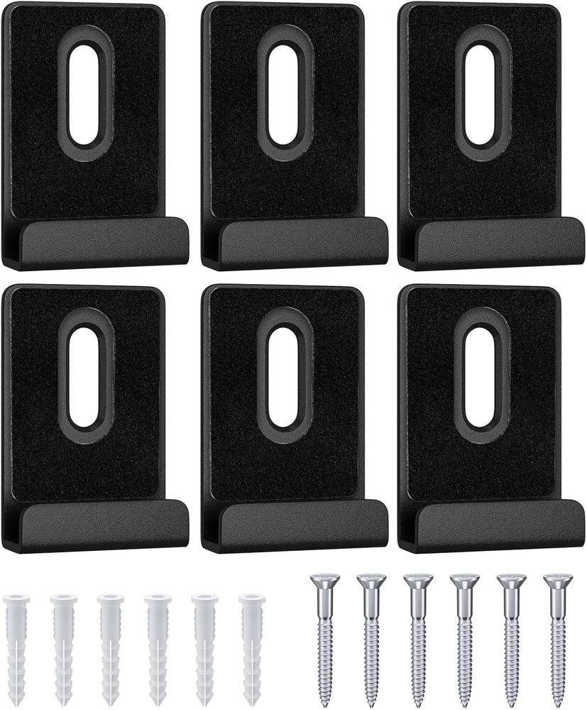 6Pcs Metal Mirror Clips Wide Channel Mirror Hanger Clip Kit Large Heavy Retainer