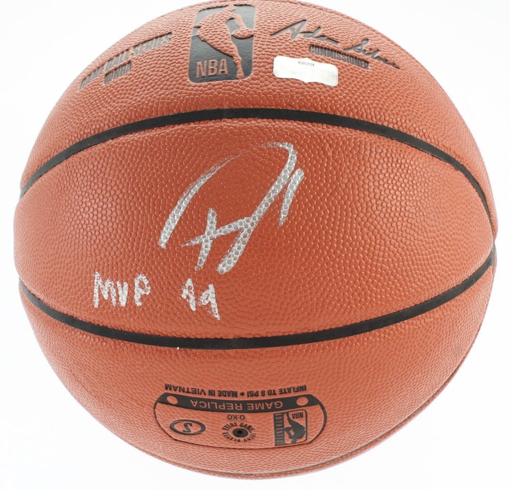 Giannis Antetounmpo Signed (auto) NBA Game Ball Series (Radtke COA) (MVP 19)