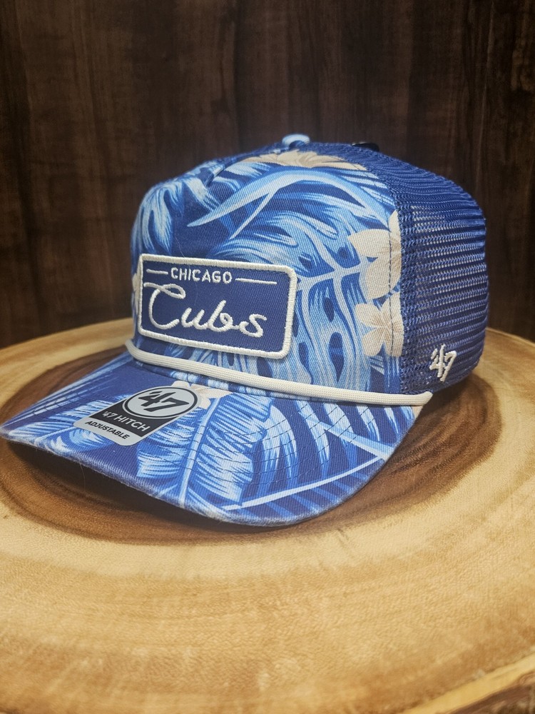 Chicago Cubs 47 Brand Golfer Rope SnapBack Adjustable Hat Cap MLB Tropical Print