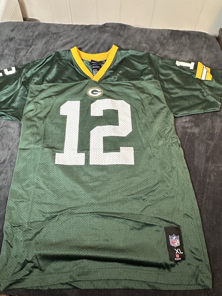 Aaron Rodgers Youth XL Green Bay Packers NFL Jersey 18-20-image