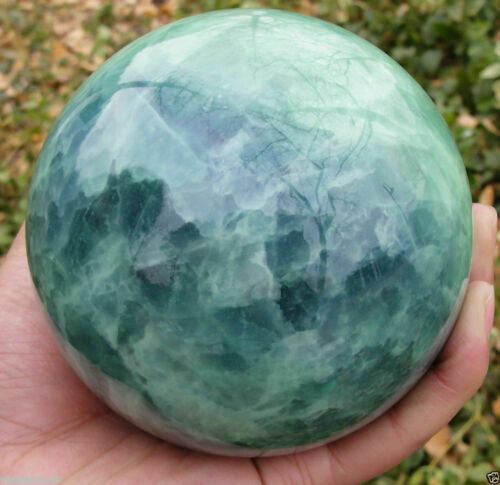 80mm Glow in The Dark Fluorite Crystal Sphere Ball AAA Quality-image