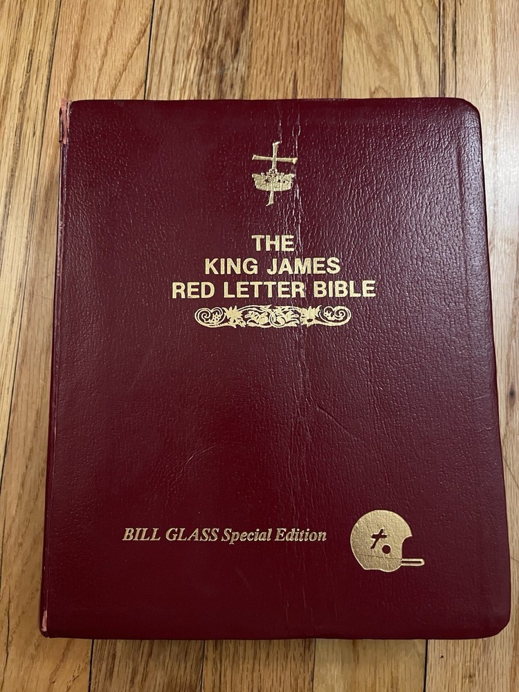 King James Red Letter Bible Bill Glass Special Edition Large Print Old & New