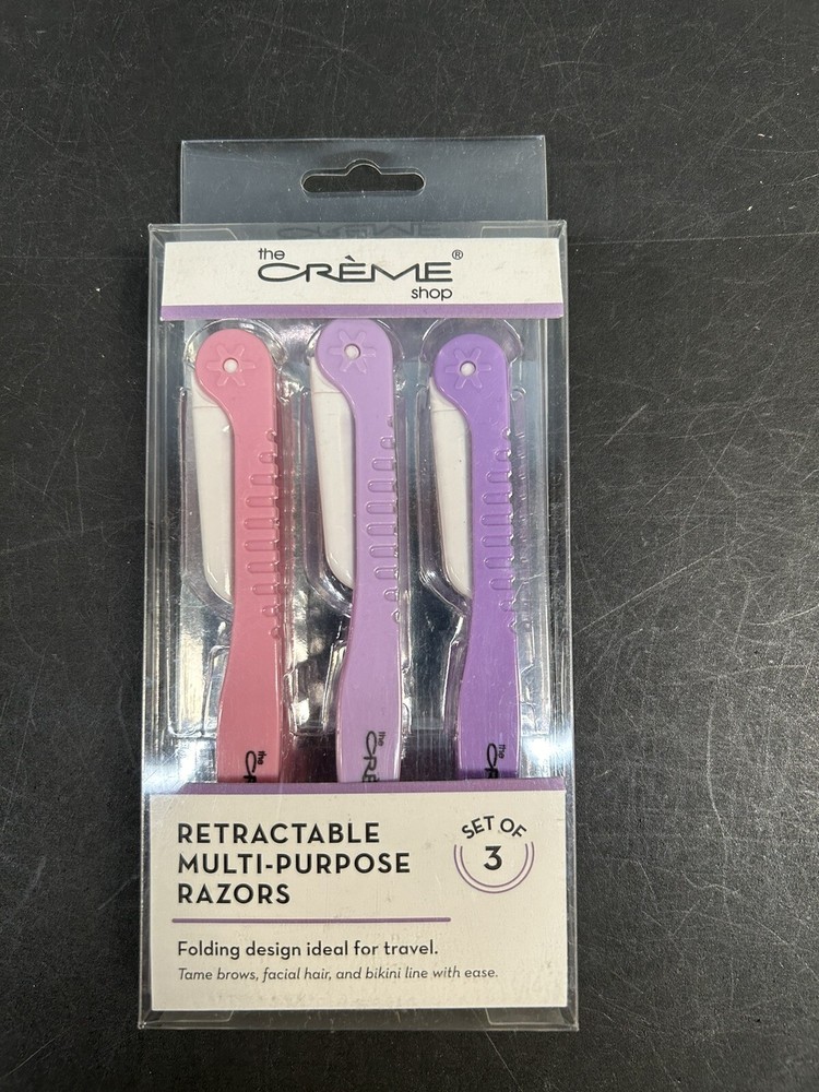NIB Crème Shop Retractable Multi Purpose Razors