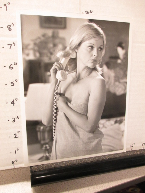 1976 NBC TV show Police Woman Carol Lynley nude towel telephone scene
