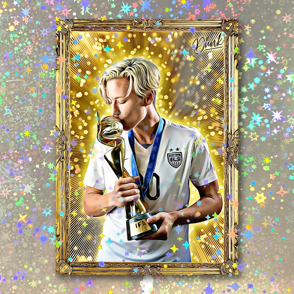 Abby Wambach Holographic Gold Getter Sketch Card Limited 1/5 Dr. Dunk Signed-image