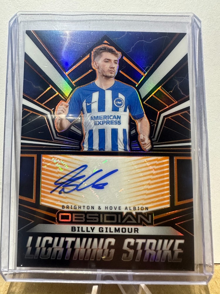 2023-24 Panini Obsidian Soccer Billy Gilmour /99 Lightning Strike Auto #LS-BG