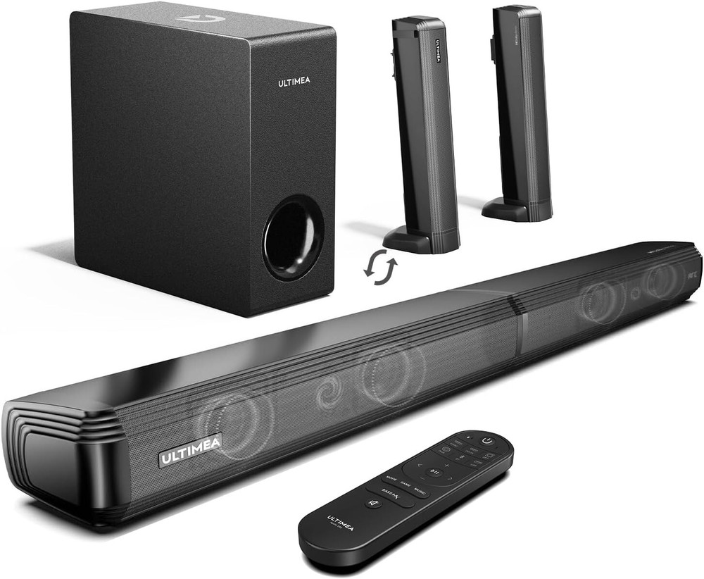 Apollo S60 4.1ch Soundbar with Wired Subwoofer & Bluetooth 5.3 Connectivity