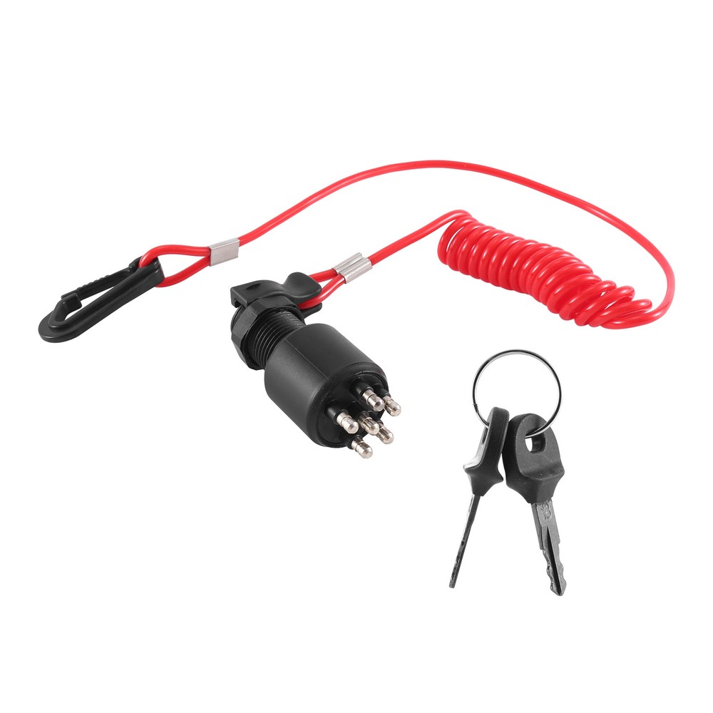 Ignition Switch Key Safety Lanyard Lock Assembly for   1996  Johnson9702