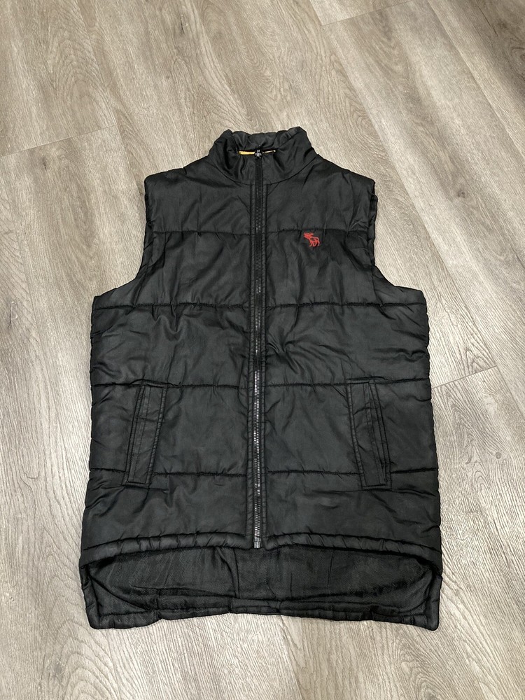 Abercrombie & Fitch Red Moose Y2K Puffer Vest Full Zip Mens Large Trendy-image