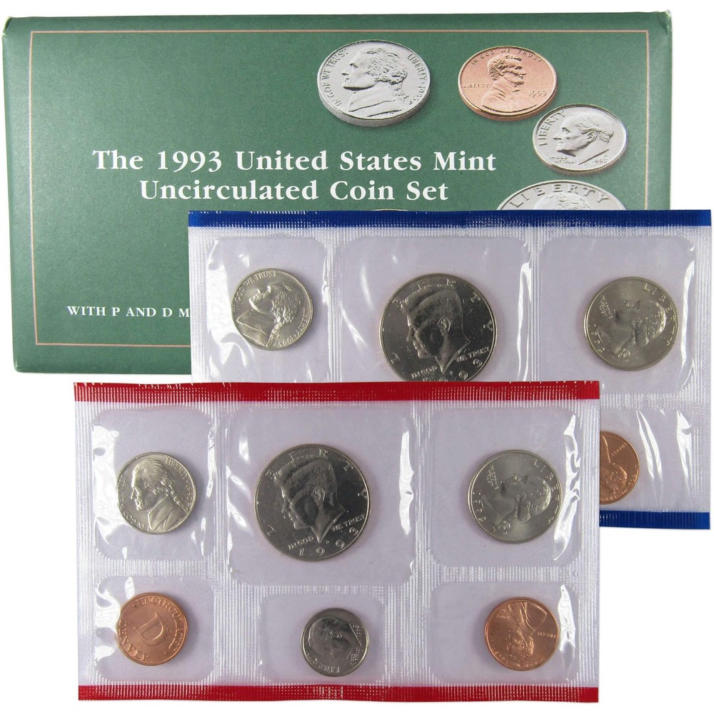 1993 Uncirculated Coin Set U.S Mint Original Government Packaging OGP