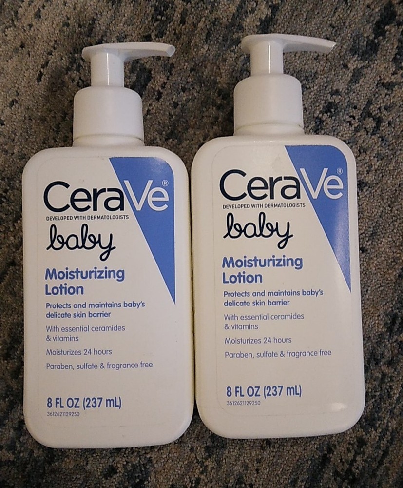 2 Pack CeraVe Baby Moisturizing Lotion for Sensitive Skin 8 oz