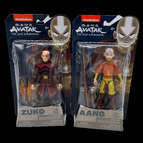 Avatar The Last Airbender Aang and Prince Zuko Action Figures Toys 5 in 2021 NEW-image