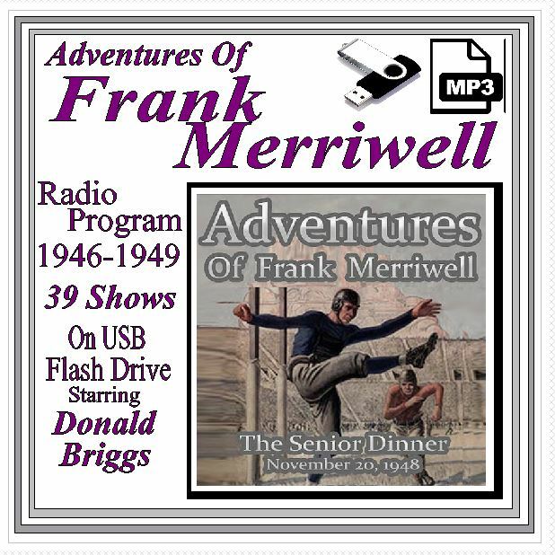 ADV OF FRANK MERRIWELL 39 Classic Radio Shows OTR MP3 On USB Flash Drive