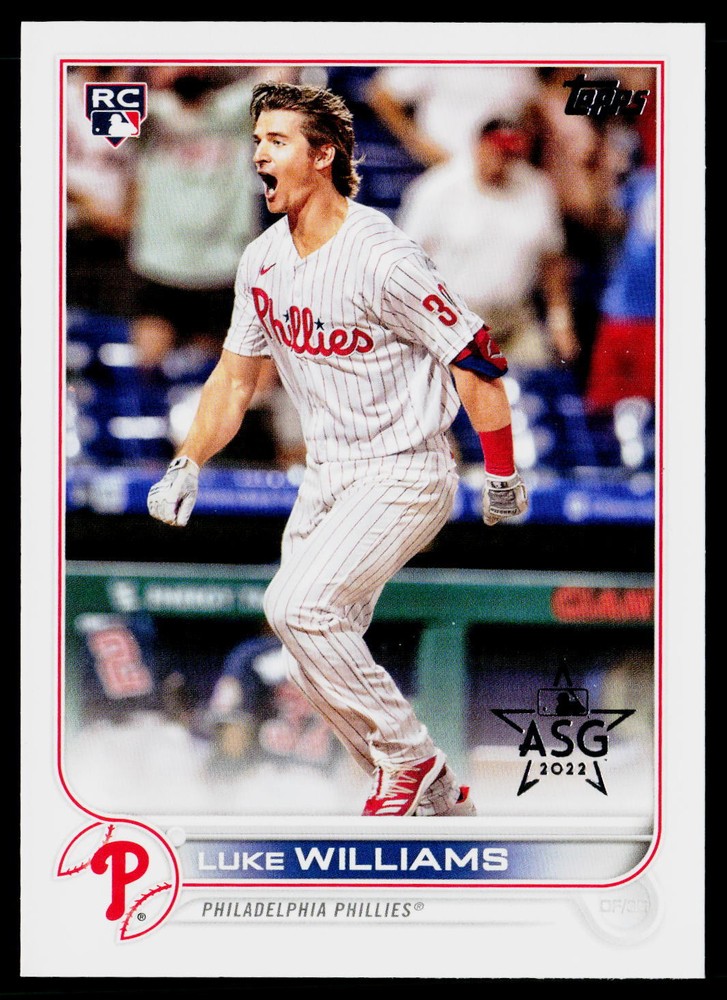 Luke Williams 2022 Topps All-Star Game Stamped #62 Phillies Card