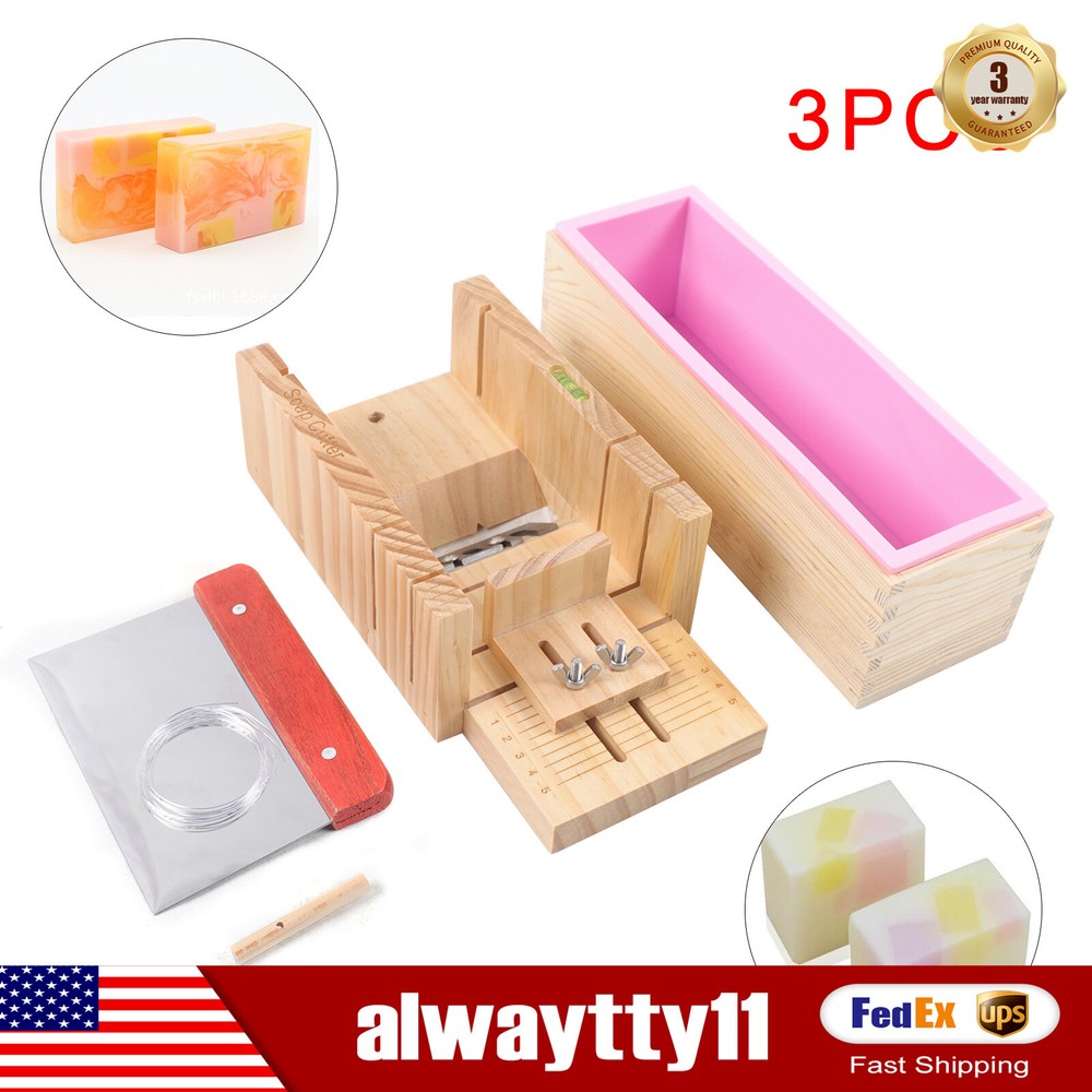 Pro 3-Piece Handmade Soap Making Kit with Molds DIY Craft Tools