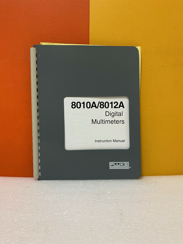 Fluke 491944 8010A/8012A Digital Multimeter User Guide Manual
