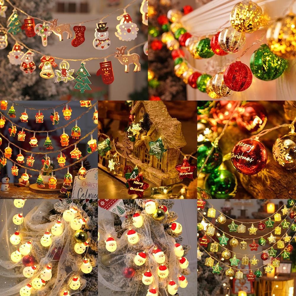 Christmas LED Decorative Light, Mixed Color Cartoon Decorative String Light Z5