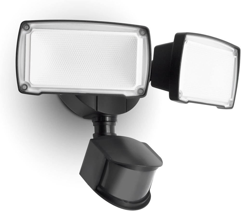 38W 3500 Lumen LED Motion Activated Integrated Dual-Head Floodlight Outdoor with