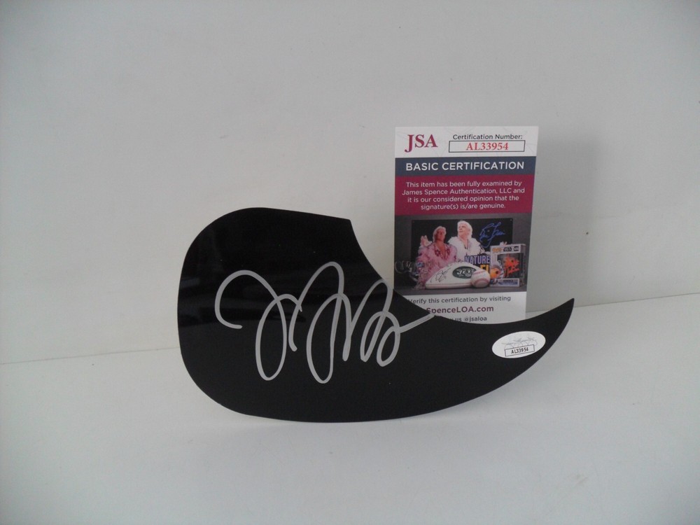 Jesse James Decker Autograph Signed Pickguard JSA COA Nice Bright Silver Pen