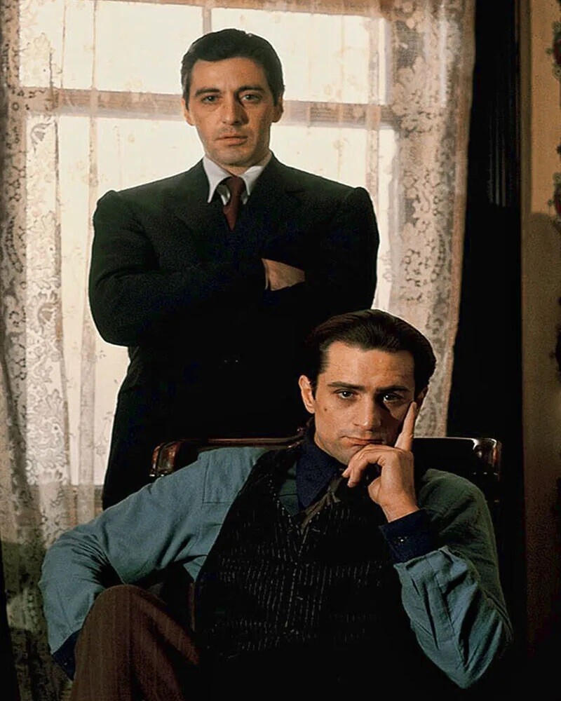 Al Pacino and Robert De Niro in The Godfather II 8x10 Photo Print