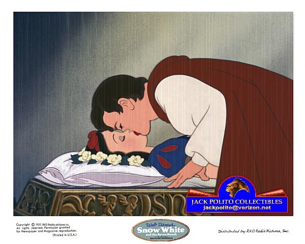 SNOW WHITE & 7 DWARFS 1937: DISNEY'S ORIGINAL ANIMATION VERSION 8X10 COLOR PHOTO