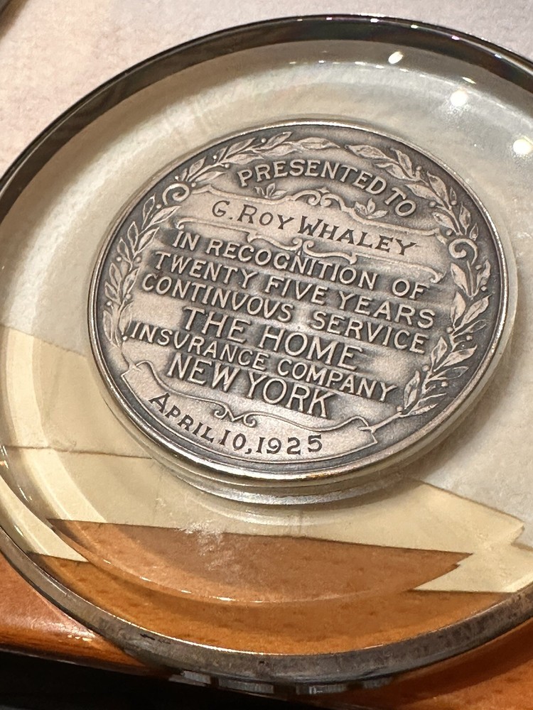 Antique Commerative Ins Co paperweight