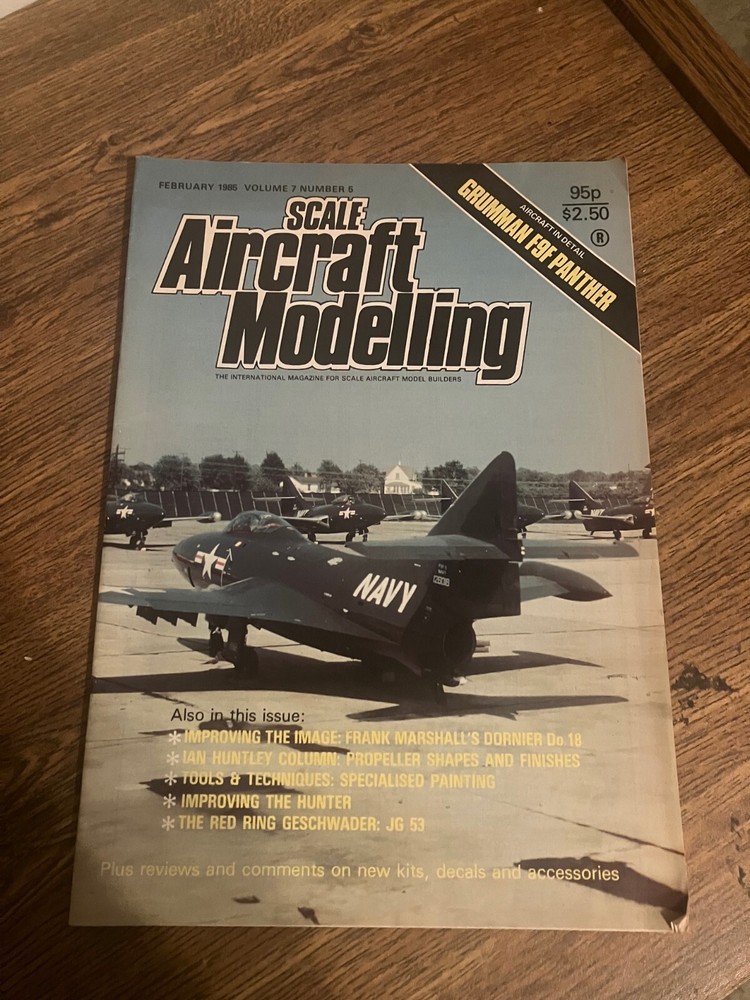 Vintage Back Issue of Scale Aircraft Modeling Magazine - February 1985