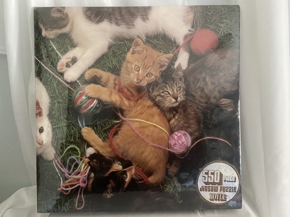 Vintage 1983 Sealed Kittens Jigsaw Puzzle 550 Pieces Hoyle Products Made In USA