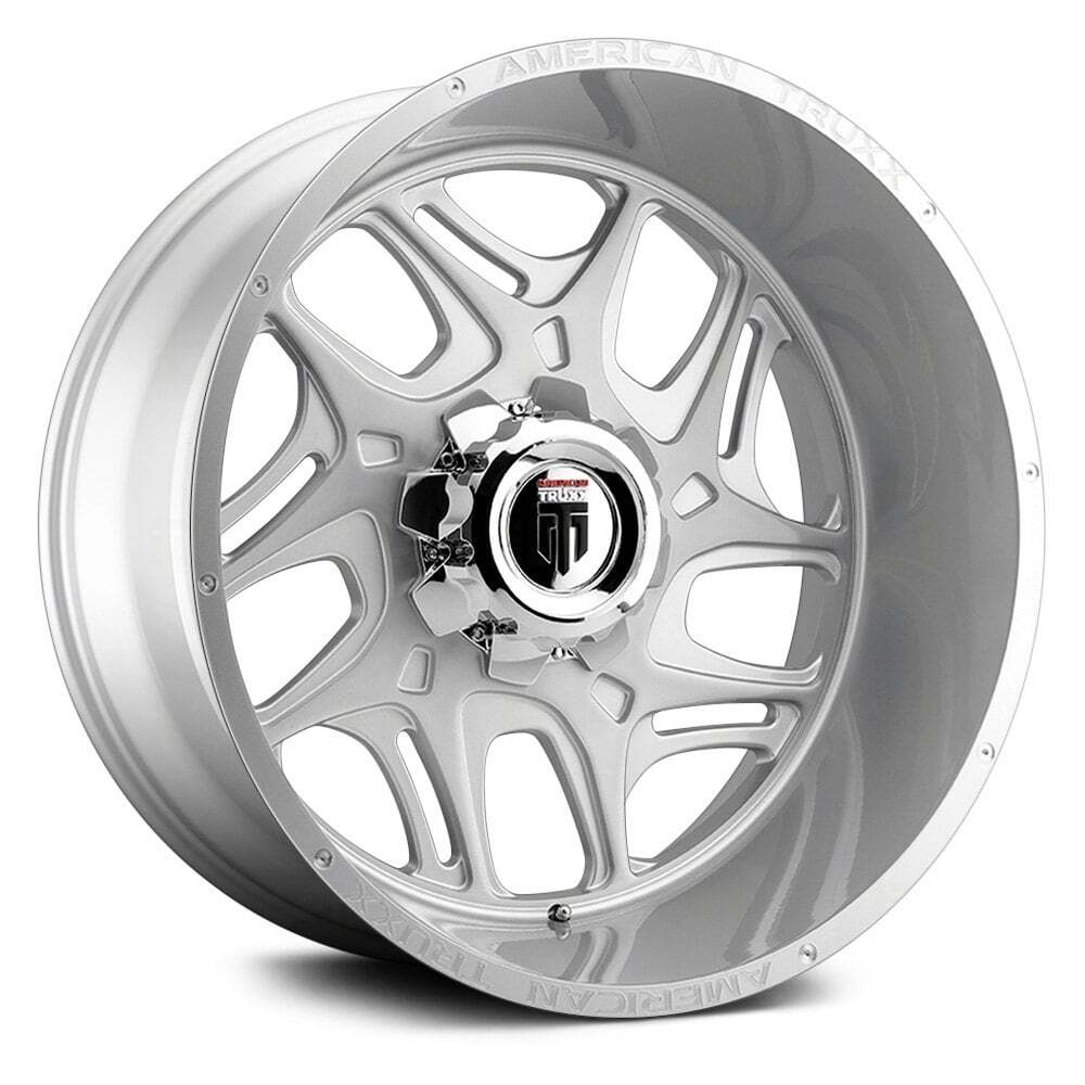 American Truxx AT1900 SWEEP 24x14 Wheel Brushed Single Rim 8x180 Bolt Pattern -76 Offset  