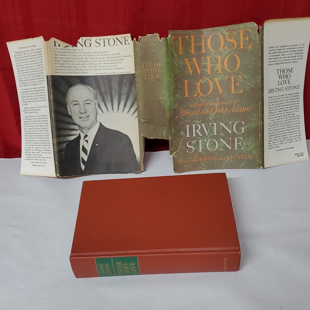Those Who Love, Novel of Abigail & John Adams HC DJ 1965 1st Ed. Irving Stone-image