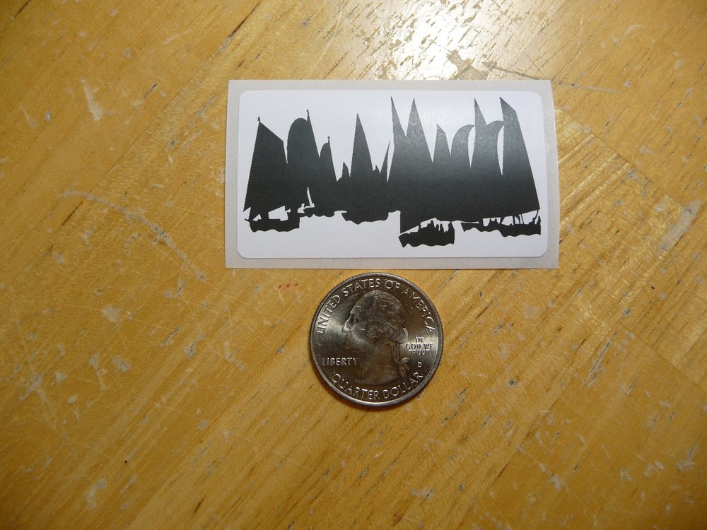 SAILBOATS STICKER DECAL 1 - 50 BULK PACK AVAILABLE