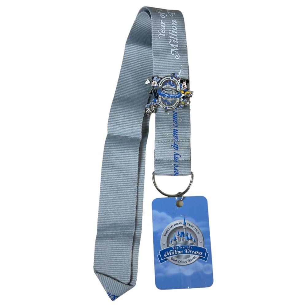 Disney World Year of a Million Dreams Lanyard and Pin Set No Tags-image