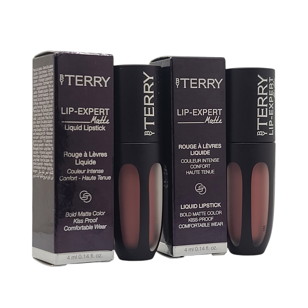 2 Pack By Terry Lip Expert Matte Liquid Lipstick #1 Guilty Beige