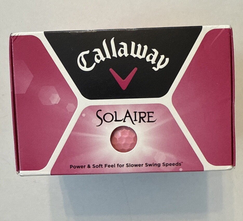 Callaway Solaire Pink Golf Balls NIB 4 Boxes