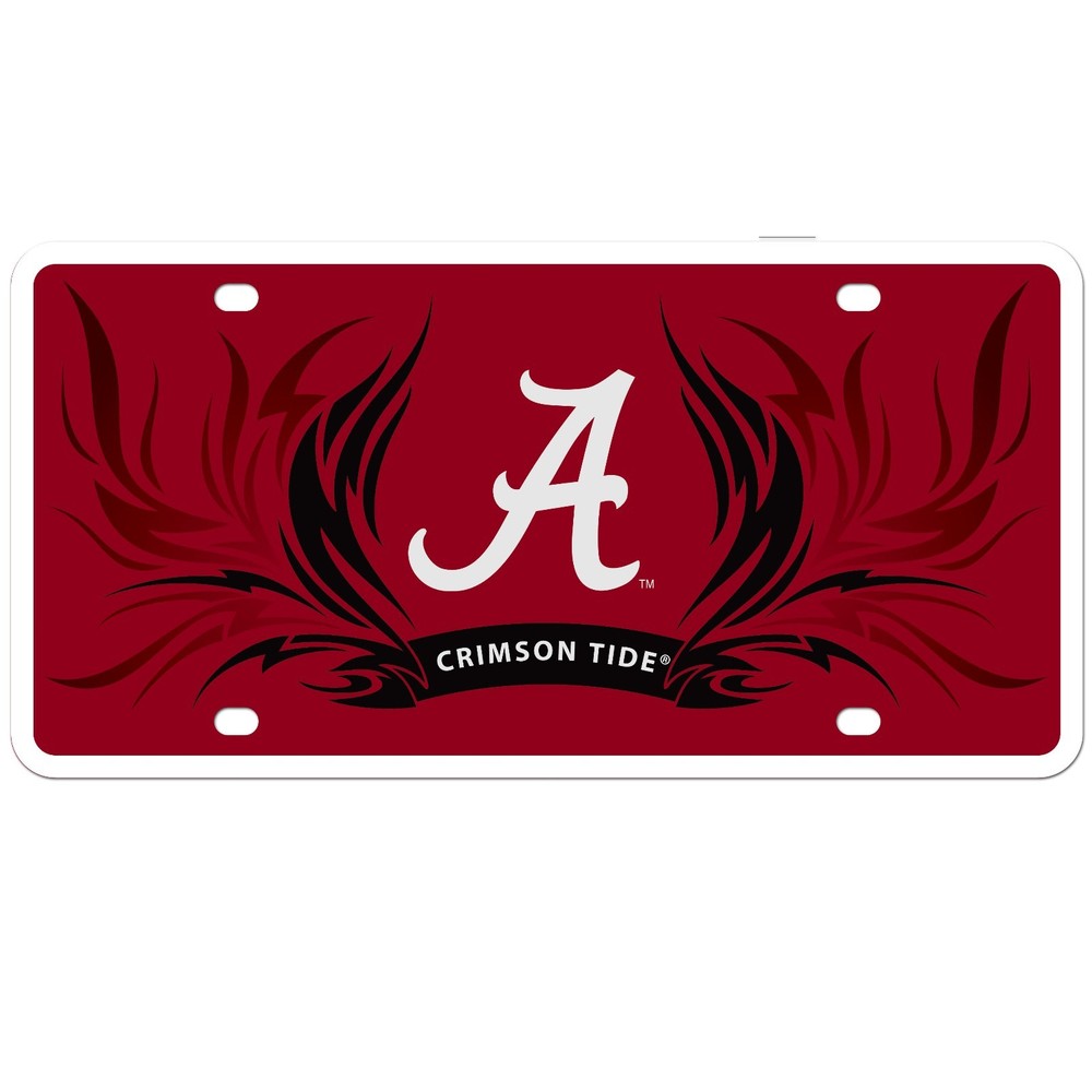 Alabama Crimson Tide NCAA Football Styrene Car Tag License Plate