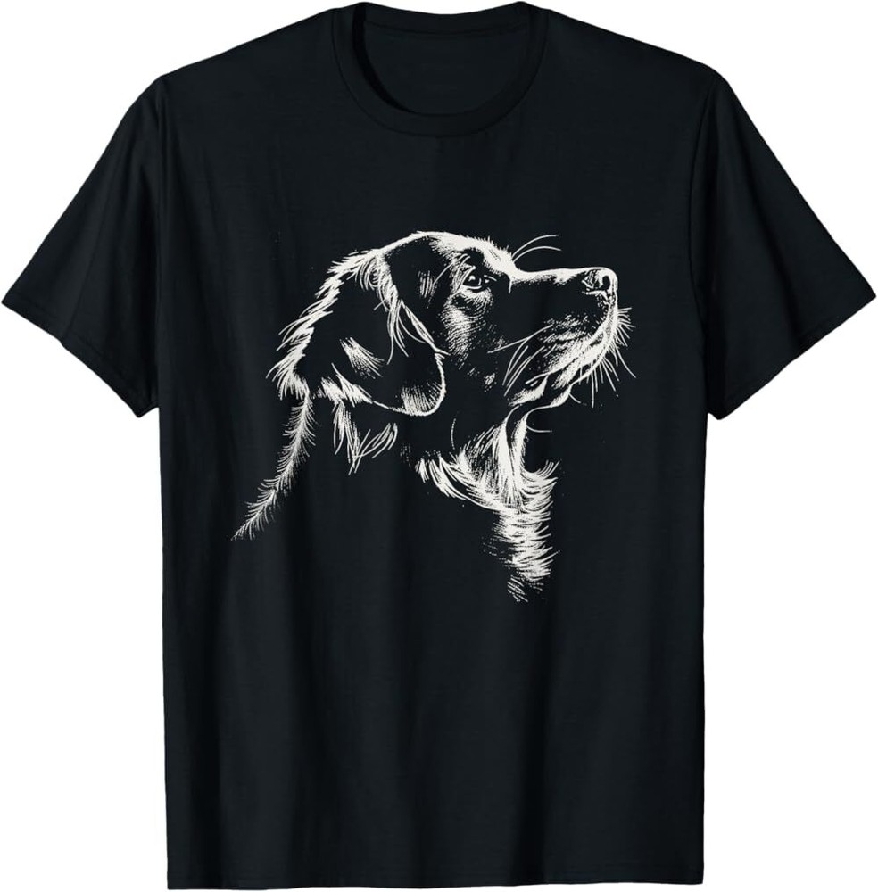 Golden Retrievers Dog Portrait Adorable Pets Animal Lovers T-Shirt