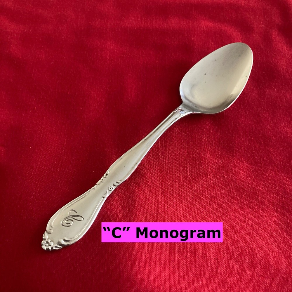 Customcraft CUS-11 Teaspoon 6 inches Monogram 
