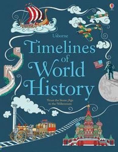 Usborne Books Timelines of World History - Hardcover - VERY GOOD